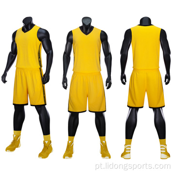 Último uniforme de camisa de camisa de basquete masculino